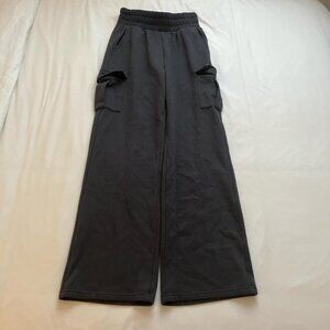 Women's gray cargo sweatpants